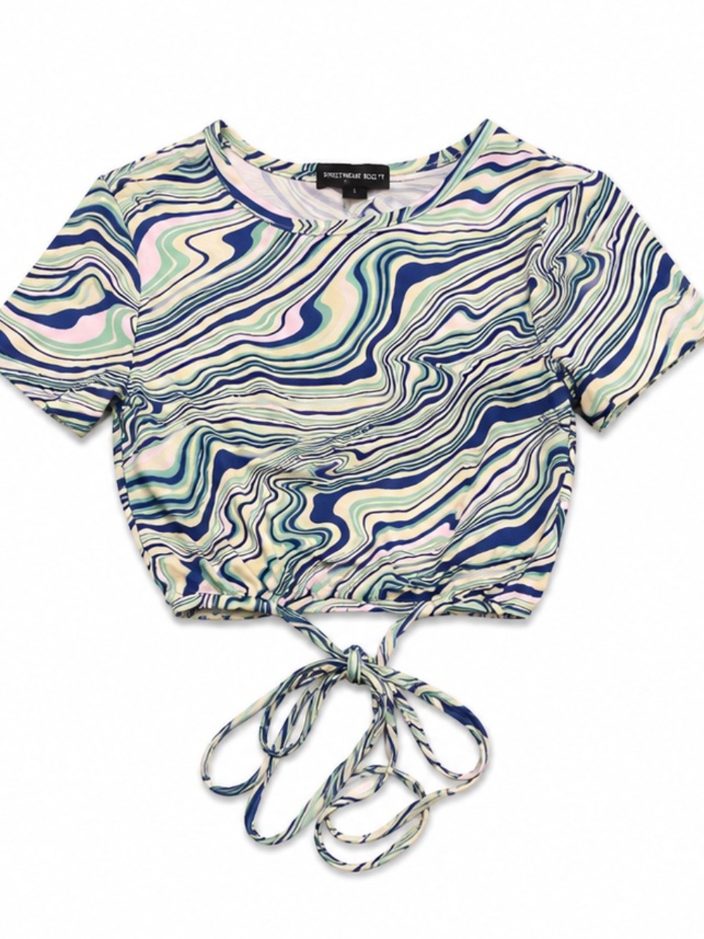 Colorful Swirl Crop Top